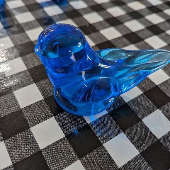 Vintage 80's 90's Bluebird Of Happiness Signed Leonard Ward Birds Mom Dad Baby - Picture 7 of 9